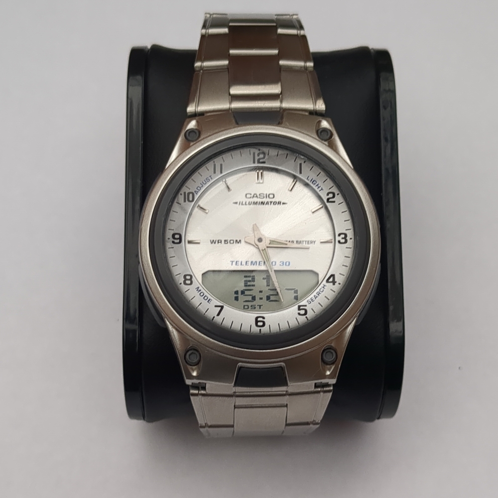 Casio Silver and Black Men's Watch